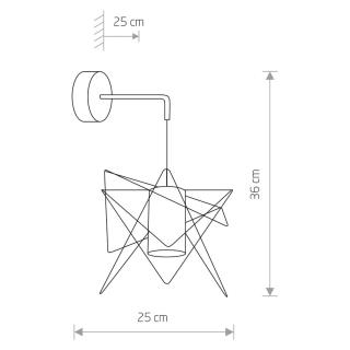 GSTAR zidna lampa GU10 crna/crna - 1