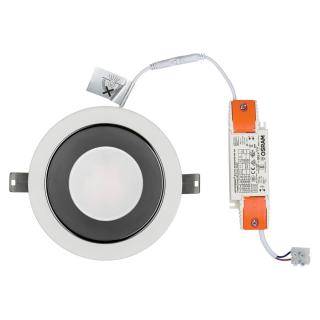 KEA stropna svetilka LED 30W dnevno bela IP44/20 okrogla bela/krom - 2
