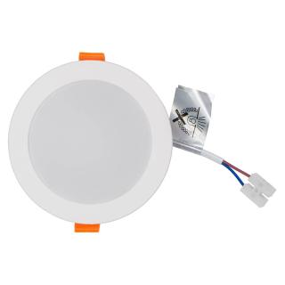 KOS panel LED 8W daily white IP44/20 round white - 2