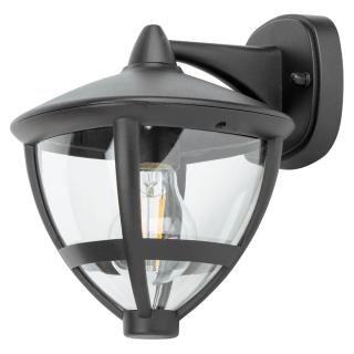 AMELIA zidna lampa E27 IP44 okrugla crna/transparentna - 3