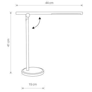 SMART stolna lampa LED 8W CCT /srebro - 1