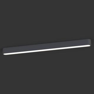 SOFT 90x6 stropna svetilka LED 16W antracit/bela - 2