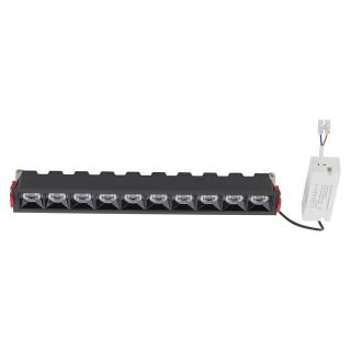 MIDI ceiling light LED 40W warm white rectangular black - 2