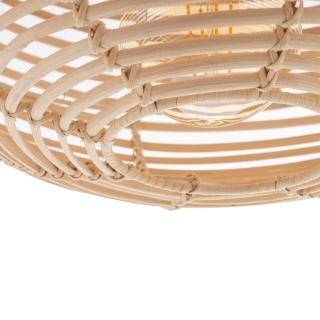 RATTAN S viseča svetilka E27 ovalna naravna/bela - 7