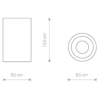 ALPHA stropna svetilka GU10 IP54 črna - 1