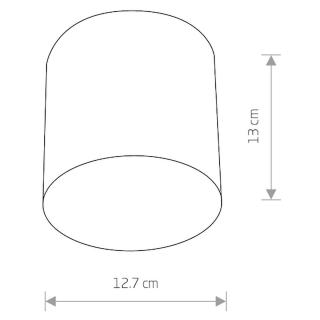 POINT PLEXI M stropna svetilka GU10 črna/bela - 1