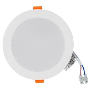 KOS panel LED 10W warm white IP44/20 round white - 2