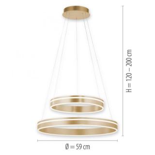VITO Q pendant light LED dimmable gold - 3