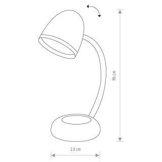 POCATELLO I namizna svetilka E27 rožnata/krom - 1