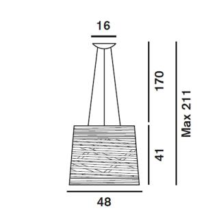 TRESS viseča svetilka R7s črna - 1