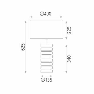 SHARM namizna svetilka E27 črna - 1
