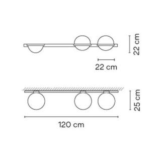 PALMA WALL stenska svetilka LED bela - 1