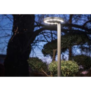 POLE I stoječa svetilka LED 24W toplo bela IP54 siva - 2