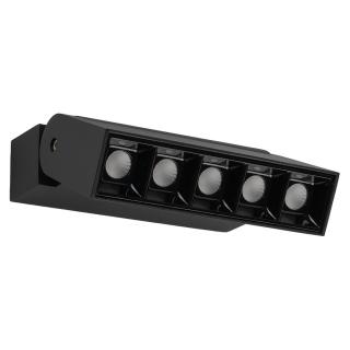 FOCUS MINI stenska svetilka LED 10W toplo bela pravokotna črna - 2