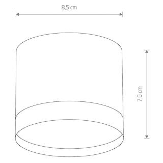 SILBA stropna svetilka GX53 okrogla črna - 1