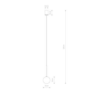 KARO viseča svetilka G9 okrogla črna/zlata - 1