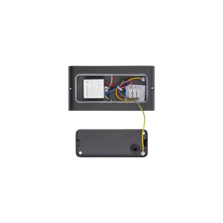 SEMI M stenska svetilka LED 2x5W toplo bela IP54 pravokotna črna - 1