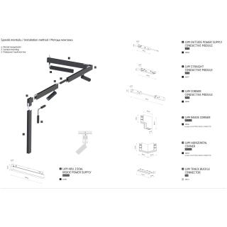 LVM tračnica NTMN 48V črna 2m - 1