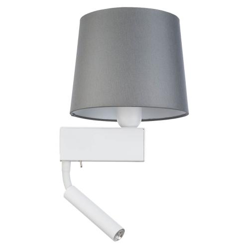 CHILLIN II zidna lampa G9; E27 siva/bijela