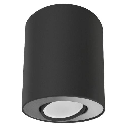 SET stropna lampa GU10 crna/srebro