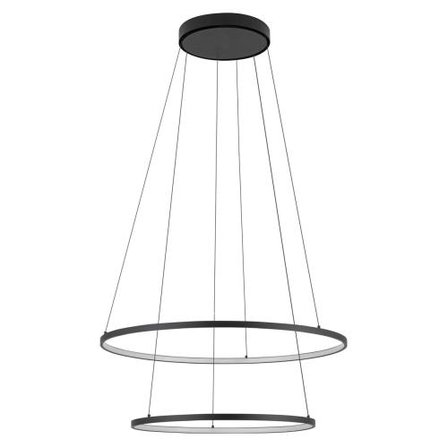 CIRCOLO viseča svetilka LED 35W toplo bela okrogla črna/bela