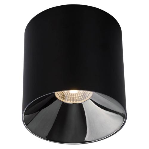 IOS 60° stropna svetilka LED 20W toplo bela okrogla črna
