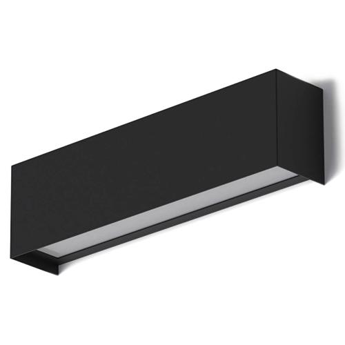STRAIGHT XL wall light E14 black/black