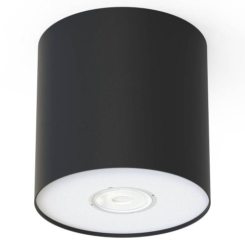 POINT M stropna lampa GU10 crna/bijela