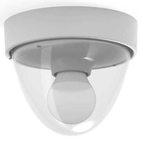 NOOK stropna svetilka E27 IP44 bela/prozorna