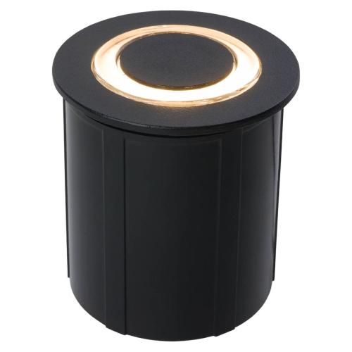 CIRCLET LED talna svetilka LED 3W toplo bela IP67 črna