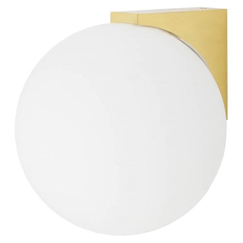 ALOE wall light G9 IP44 round brass/white