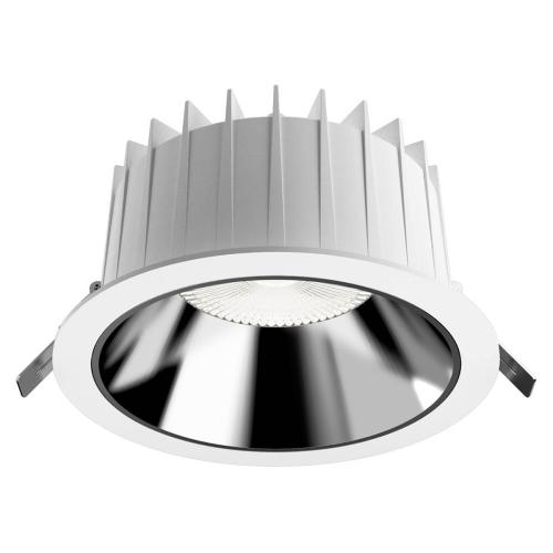 KEA stropna lampa LED 40W dnevno bijela IP44/20 okrugla bijela/krom