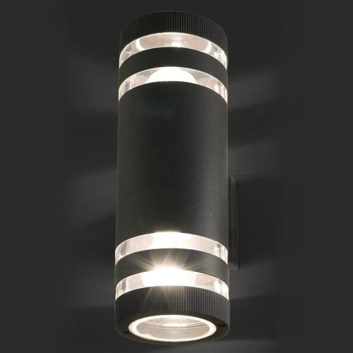 SIERRA II zidna lampa E27 IP54 crna/transparentna