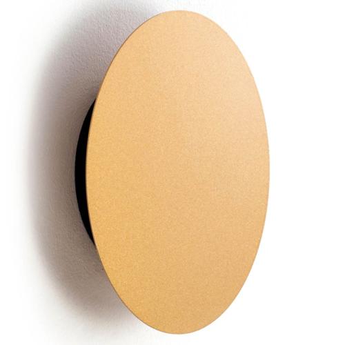 RING S wall light LED 7W warm white round gold/black