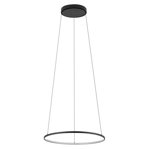 CIRCOLO S viseča svetilka LED 18W toplo bela okrogla črna/bela