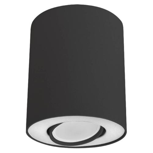SET stropna lampa GU10 crna/bijela