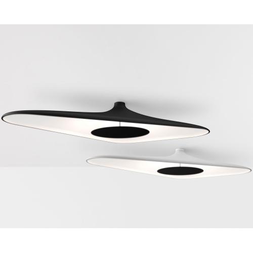 SOLEIL NOIR stenska svetilka LED zatemnilna belo-črna