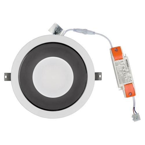 KEA stropna svetilka LED 40W dnevno bela IP44/20 okrogla bela/krom - 2