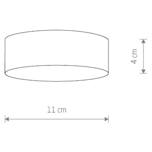 LID plafonjera svetilka LED 15W toplo bela okrogla črna/bela - 1