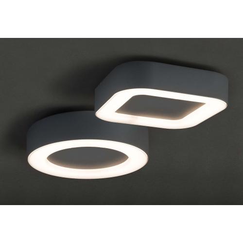 MERIDA ceiling light LED 12W warm white IP54 grey/white - 2
