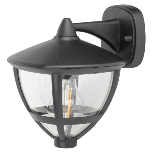 AMELIA zidna lampa E27 IP44 okrugla crna/transparentna - 2