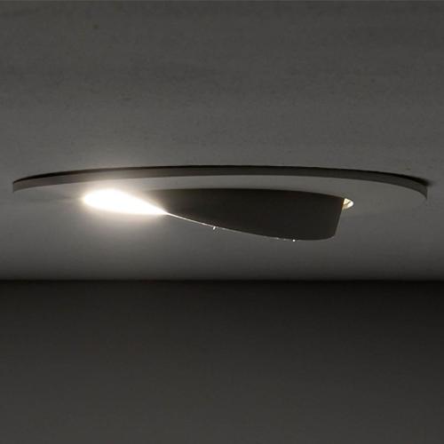 EGINA stropna svetilka LED 5W toplo bela okrogla bela/srebrna - 4