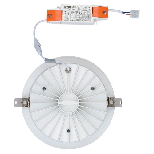KEA stropna svetilka LED 40W dnevno bela IP44/20 okrogla bela/krom - 6