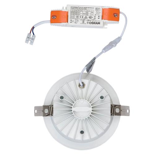 KEA stropna svetilka LED 30W dnevno bela IP44/20 okrogla bela/krom - 4