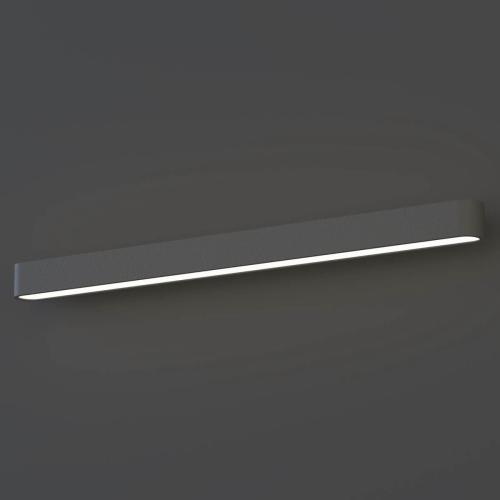 SOFT 90x6 stenska svetilka LED 16W siva/bela - 2