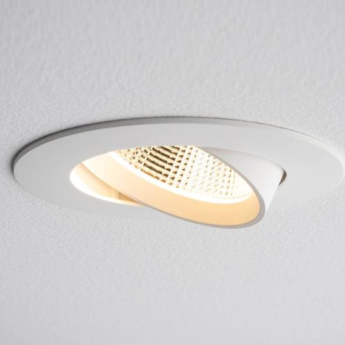 EGINA stropna svetilka LED 5W toplo bela okrogla bela/srebrna - 3