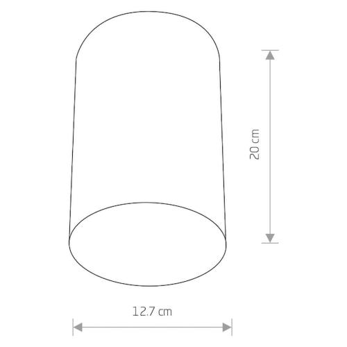 POINT PLEXI L stropna svetilka E27 bela - 1