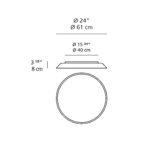 FEBE LED stropna svetilka zatemnilna bela - 1