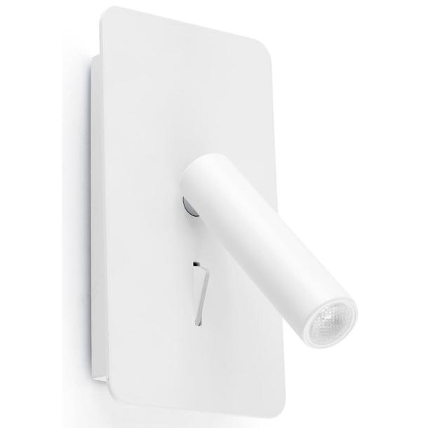 SUAU WHITE stenska svetilka LED bela