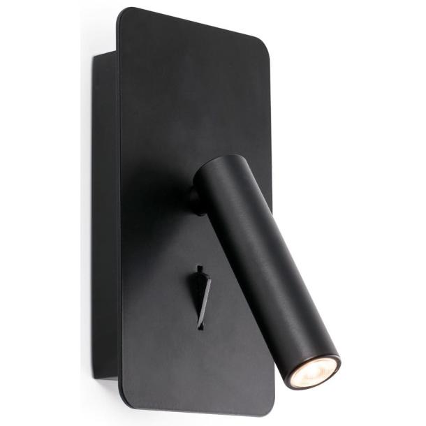 SUAU BLACK stenska svetilka LED črna